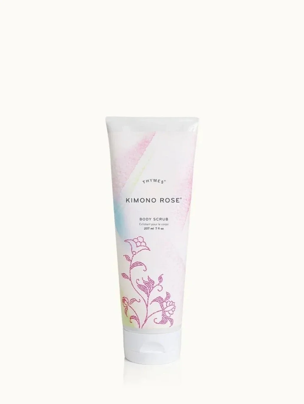 Thymes Kimono Rose Body Scrub - Soft Pink Exfoliant